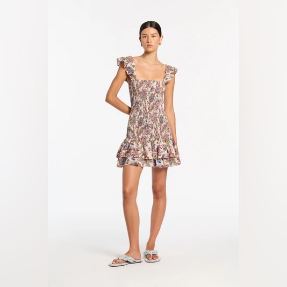 SIR the label Bettina Shirred Mini Dress